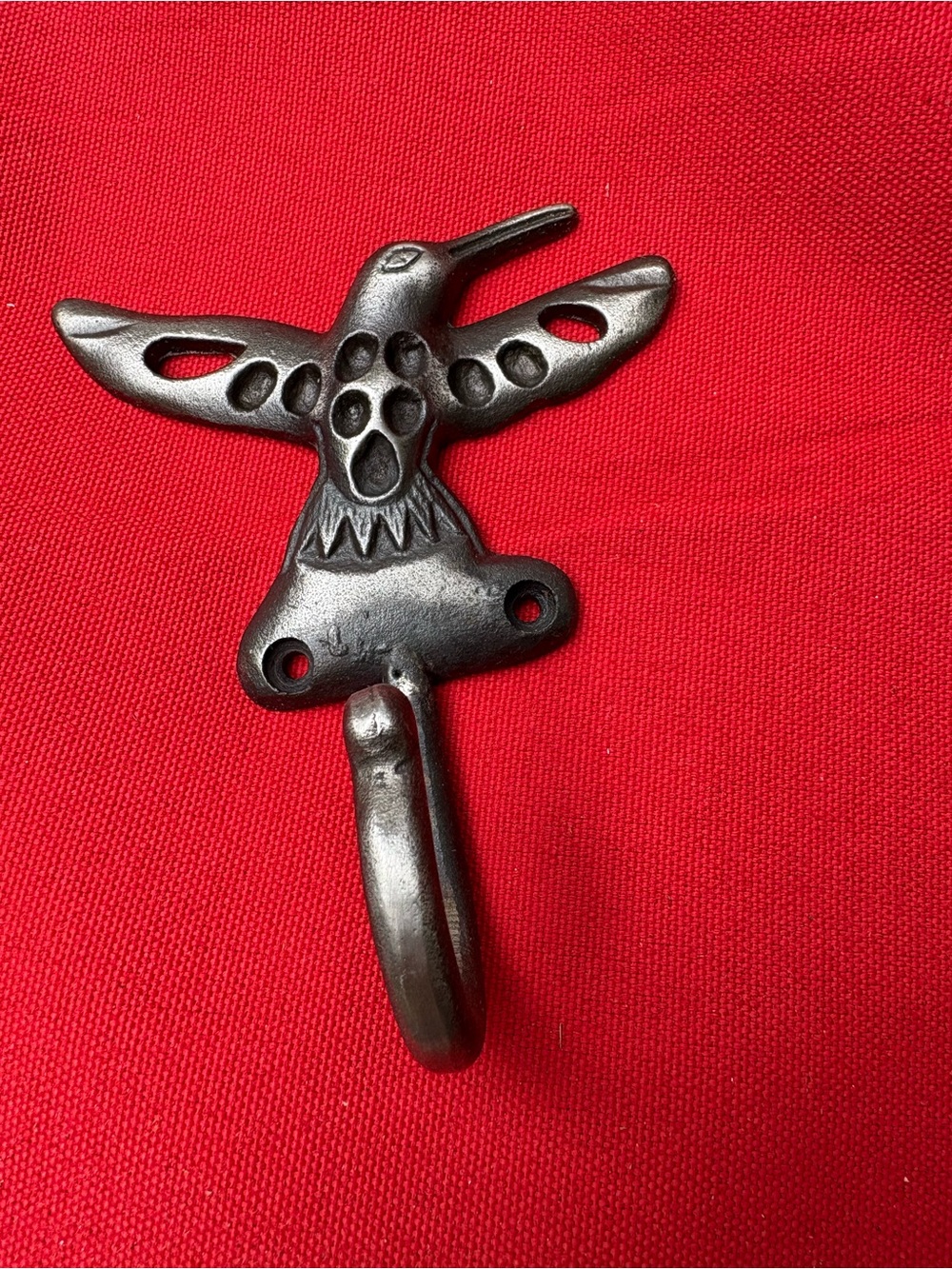 Cast Iron Hummingbird Wall Hook